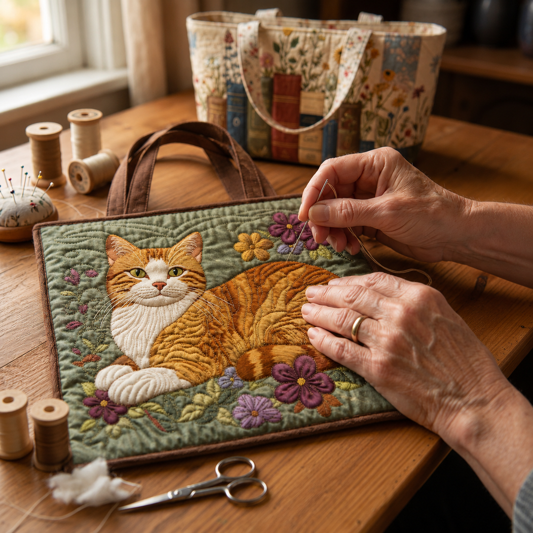 Artisanal Bag - Orange Cat
