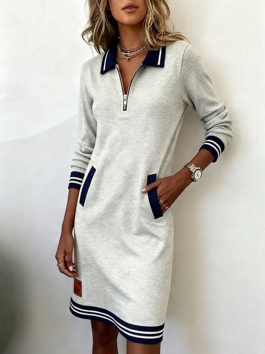 Marietta™ — Long Sleeve Zip Dress