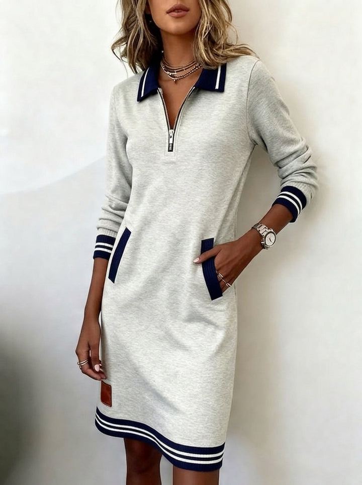 Marietta™ — Long Sleeve Zip Dress