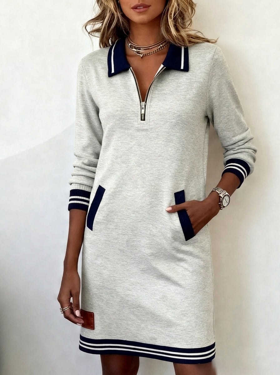 Marietta™ — Long Sleeve Zip Dress