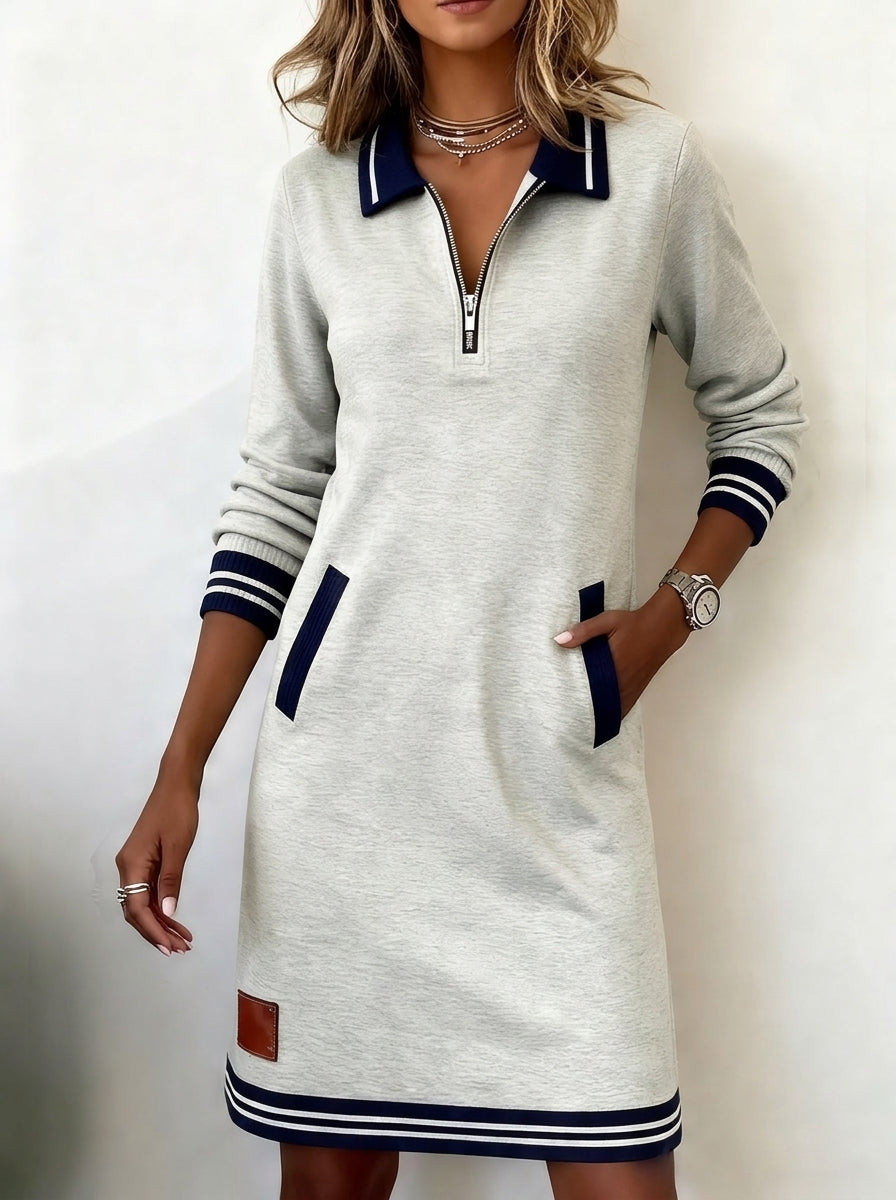 Marietta™ — Long Sleeve Zip Dress