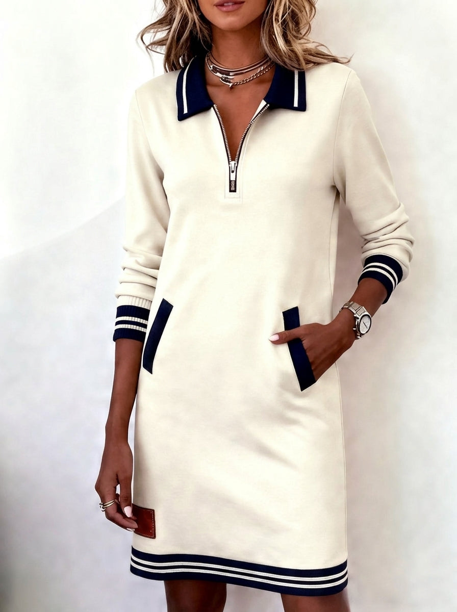 Marietta™ — Long Sleeve Zip Dress