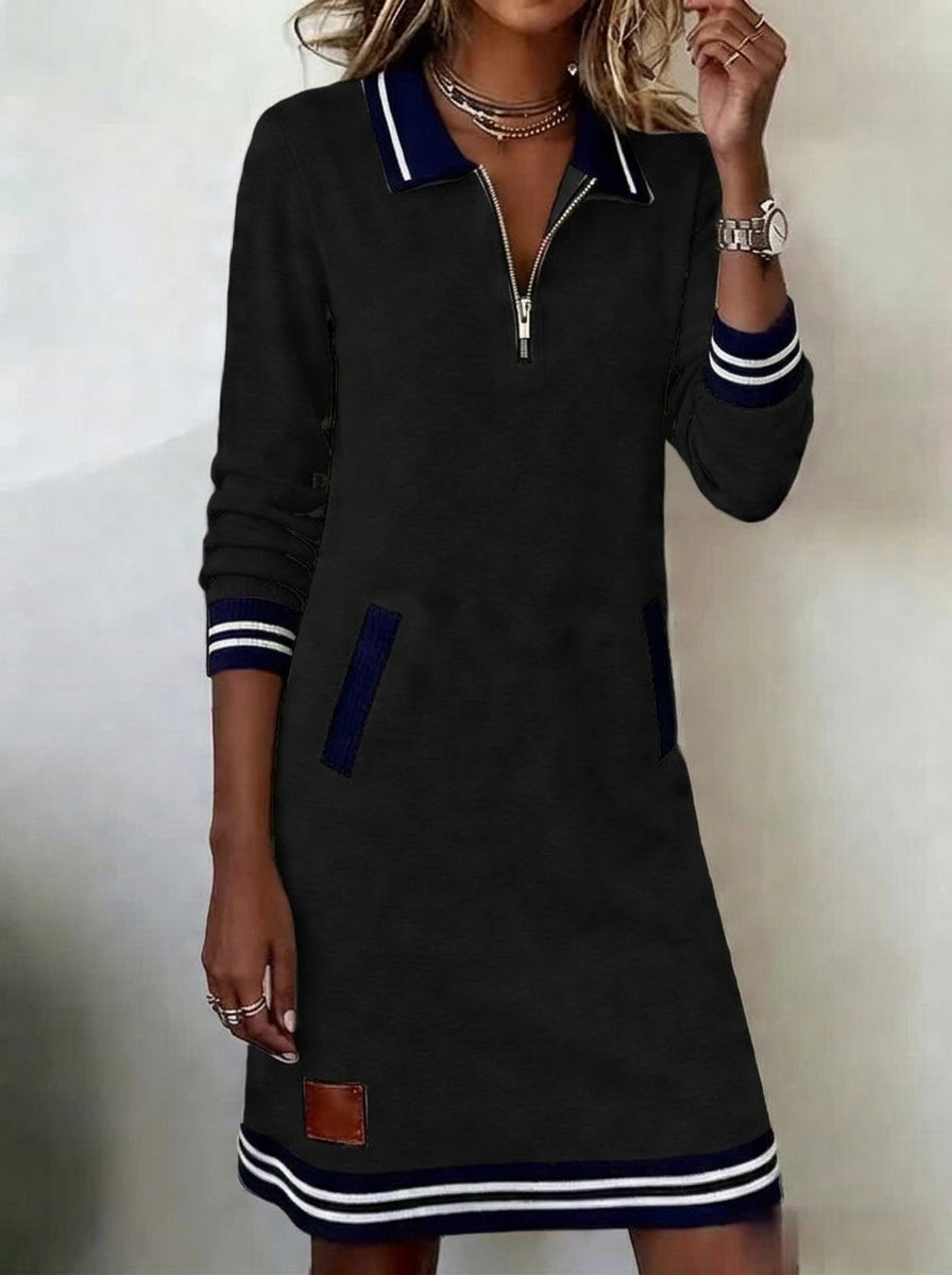 Marietta™ — Long Sleeve Zip Dress