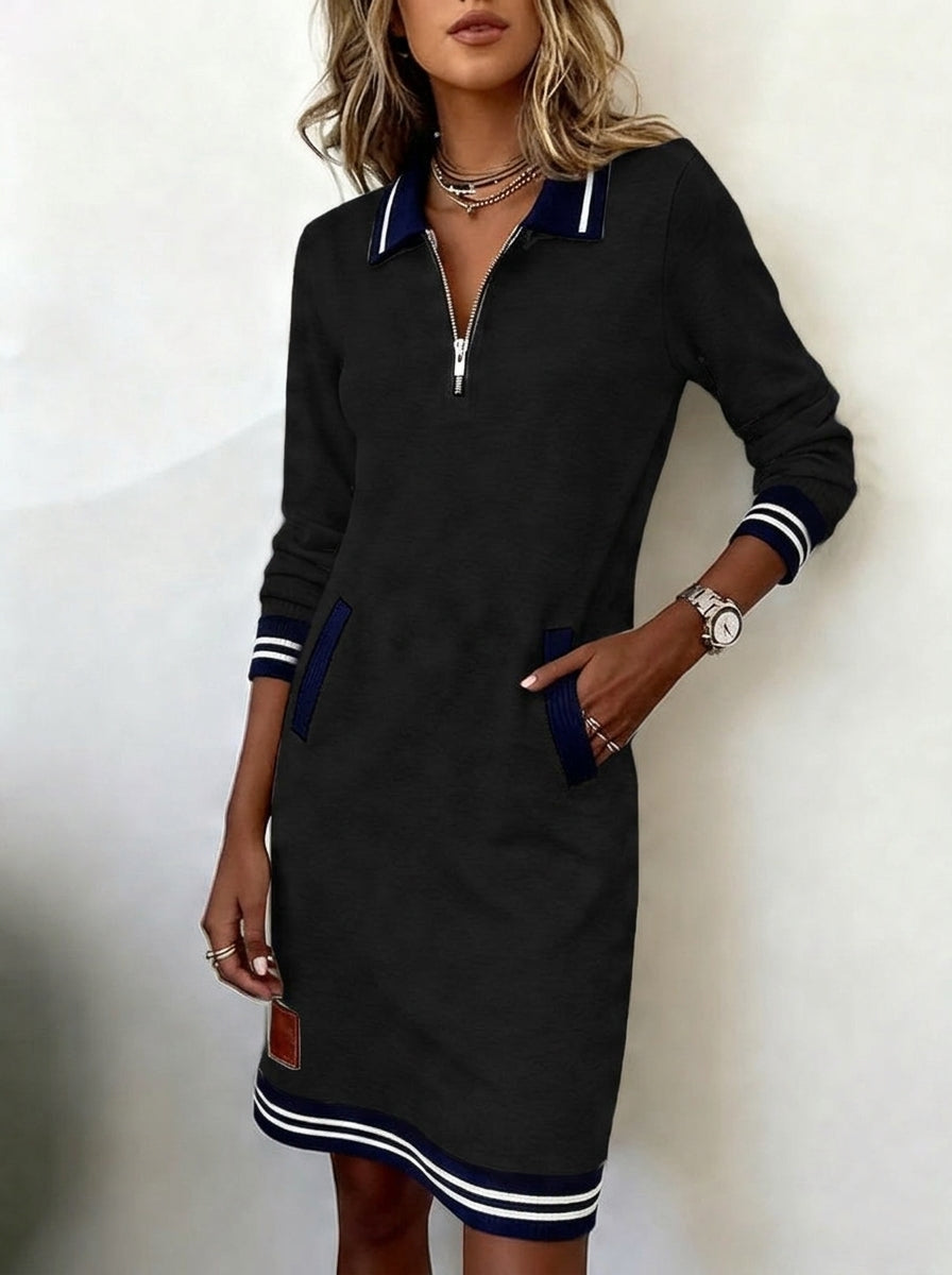Marietta™ — Long Sleeve Zip Dress