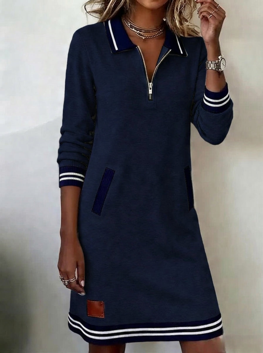 Marietta™ — Long Sleeve Zip Dress