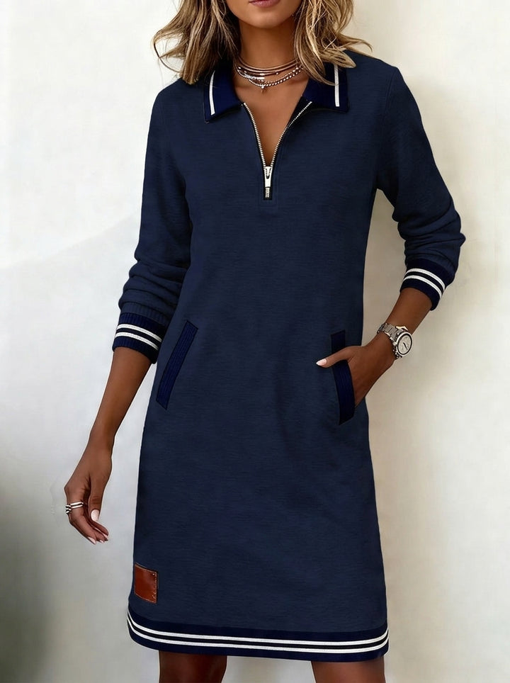 Marietta™ — Long Sleeve Zip Dress