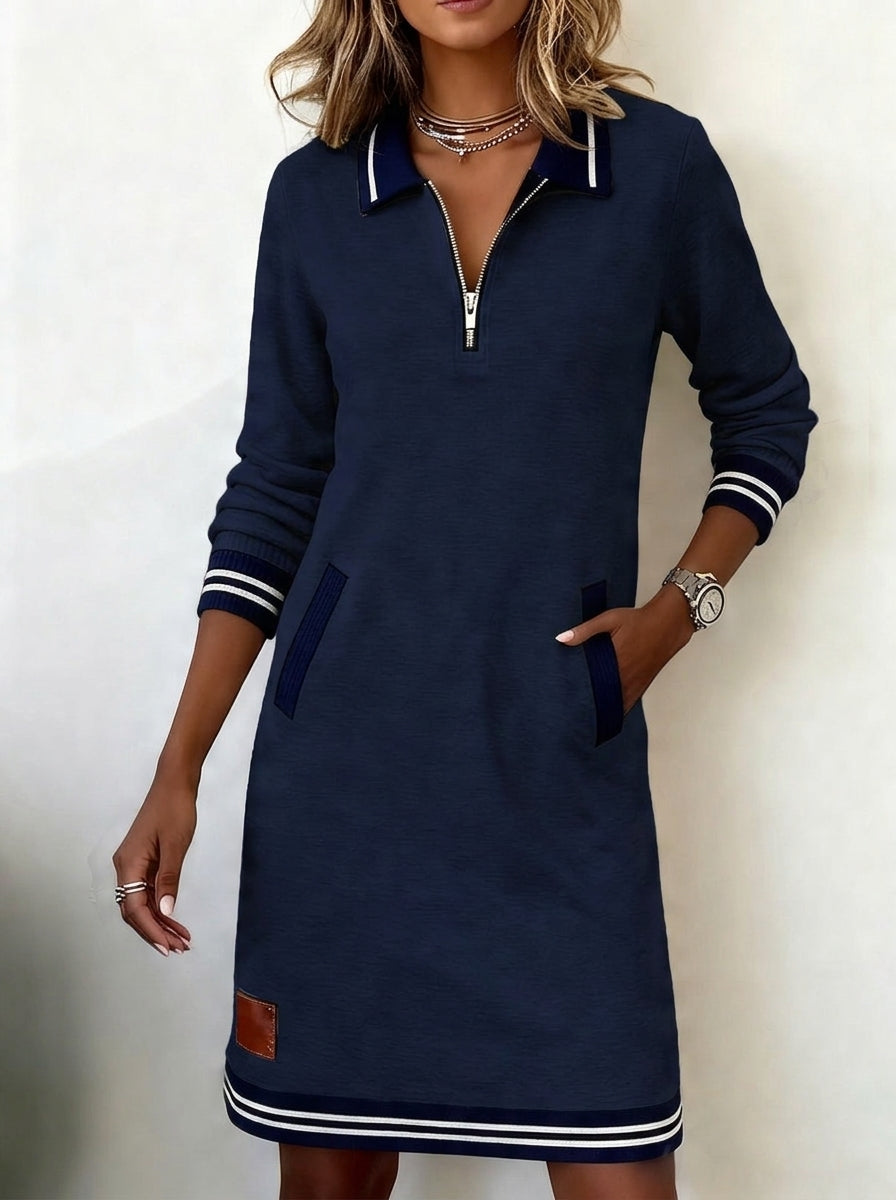 Marietta™ — Long Sleeve Zip Dress