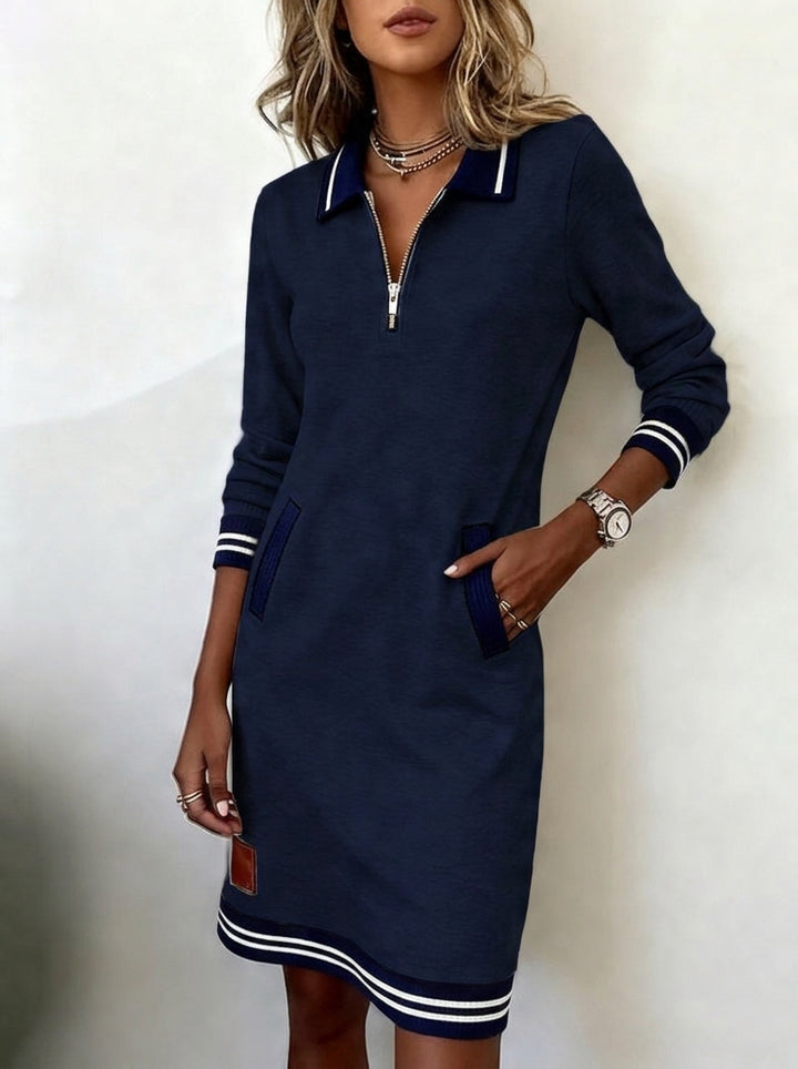 Marietta™ — Long Sleeve Zip Dress