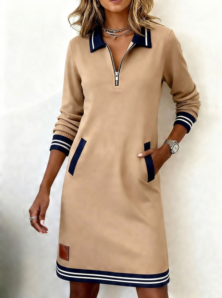 Marietta™ — Long Sleeve Zip Dress