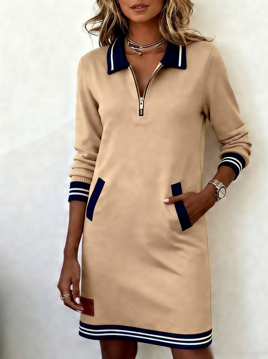 Marietta™ — Long Sleeve Zip Dress