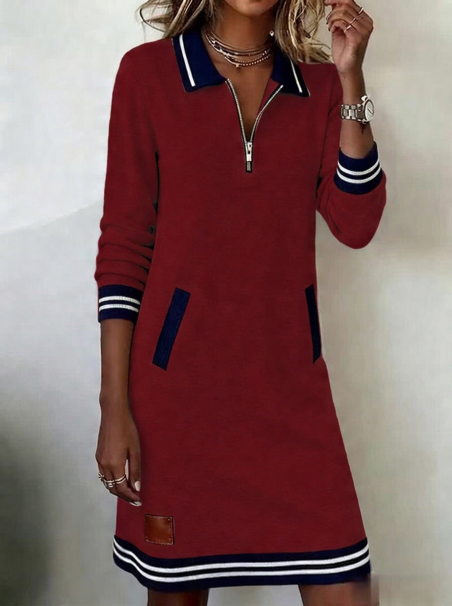 Marietta™ — Long Sleeve Zip Dress