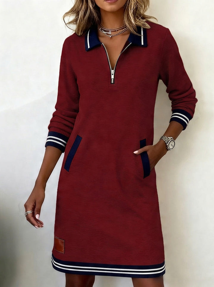 Marietta™ — Long Sleeve Zip Dress