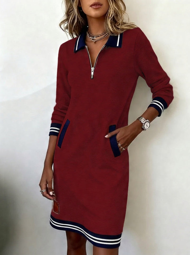 Marietta™ — Long Sleeve Zip Dress