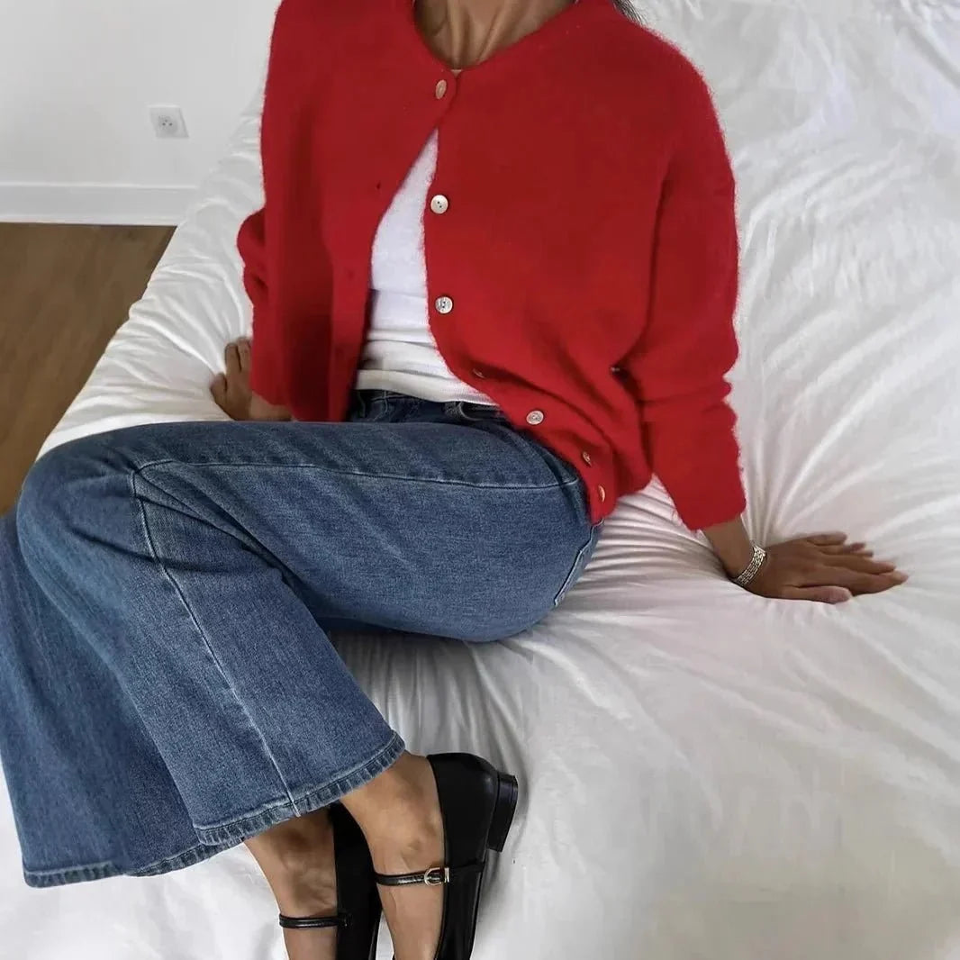 Madeline Soft Button-Up Cardigan