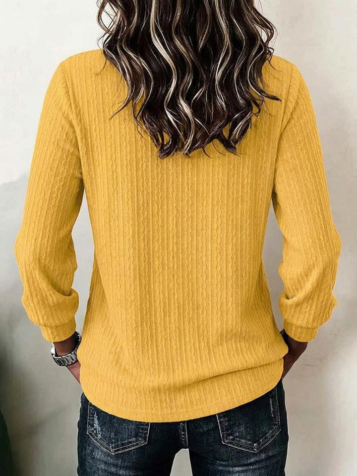 Rosella Vintage Buttoned V-Neck Top
