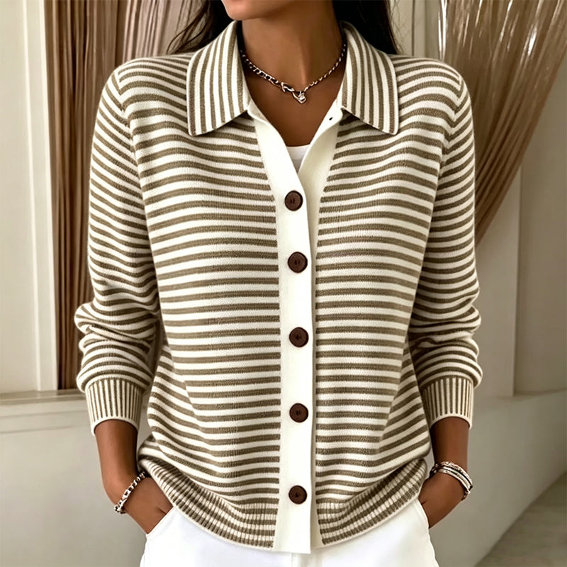 Striped Knit Cardigan