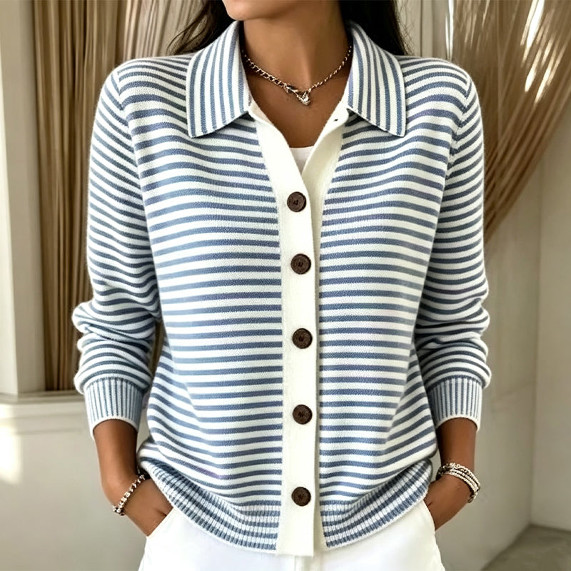 Striped Knit Cardigan